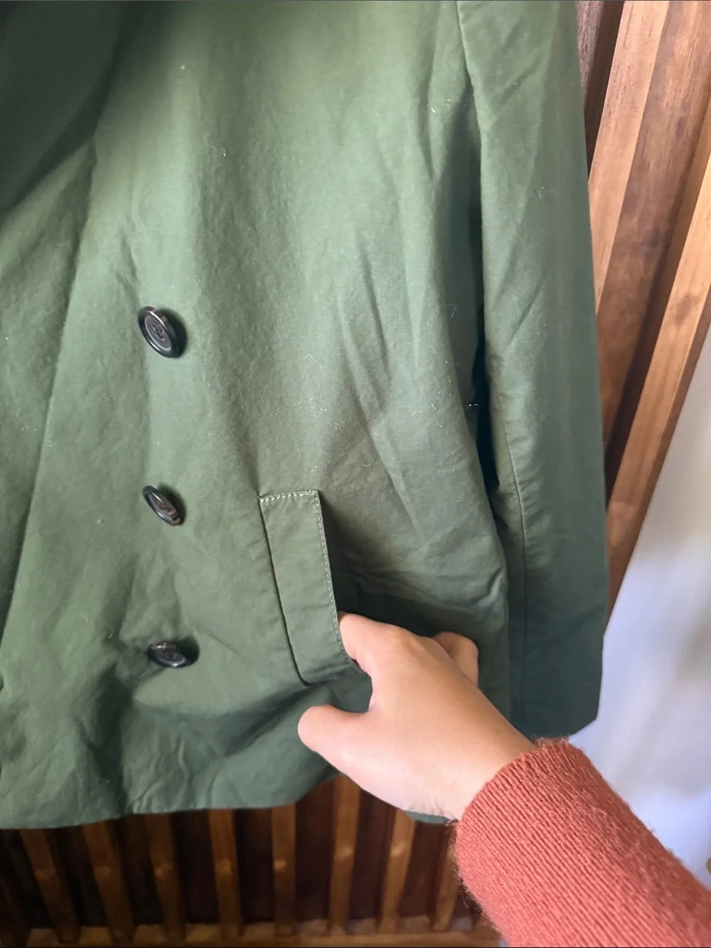 J Crew Japanese Poplin Swing Trench Coat. Size 2 oversized
